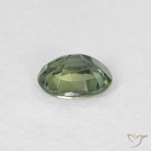 Zaffiro Verdazzurro naturale da 0.42 ct, Ovale, VVS-VS
