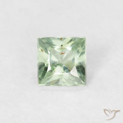 0.19ct Naturale Verde caldo Zaffiro, Quadrato, VS