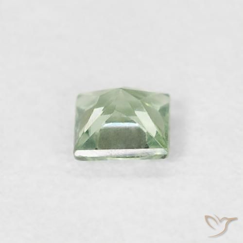 Zaffiro Verde caldo naturale da 0.19 ct, Quadrato, VS