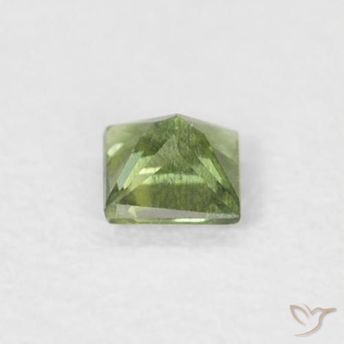 Zaffiro Verde medio naturale da 0.20 ct, Quadrato, VS