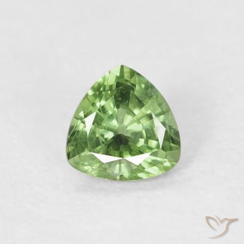 0.41ct Naturale Verde medio Zaffiro, Taglio trillion, VS