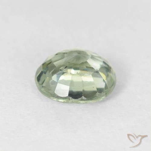 Zaffiro Verde chiaro naturale da 0.81 ct, Rotondo, VS