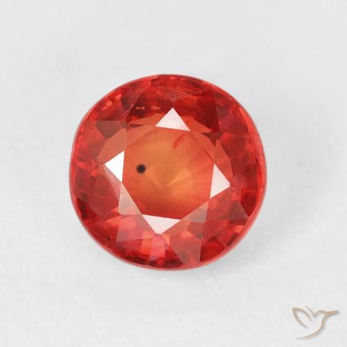 1.13ct Naturale Rosso intenso Zaffiro, Rotondo, VS