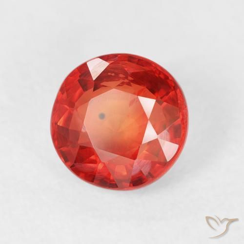 Zaffiro Rosso intenso naturale da 1.13 ct, Rotondo, VS