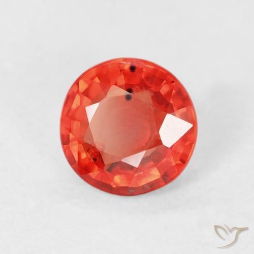 Zaffiro Rosso brillante naturale da 0.76 ct, Rotondo, VS
