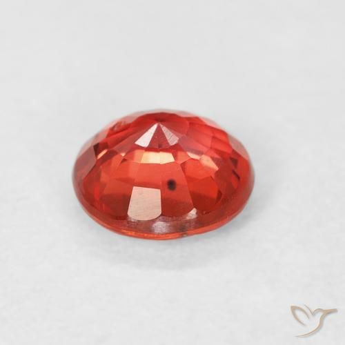 Zaffiro Rosso brillante naturale da 0.76 ct, Rotondo, VS
