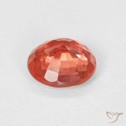 Zaffiro Rosso brillante naturale da 0.78 ct, Rotondo, VS