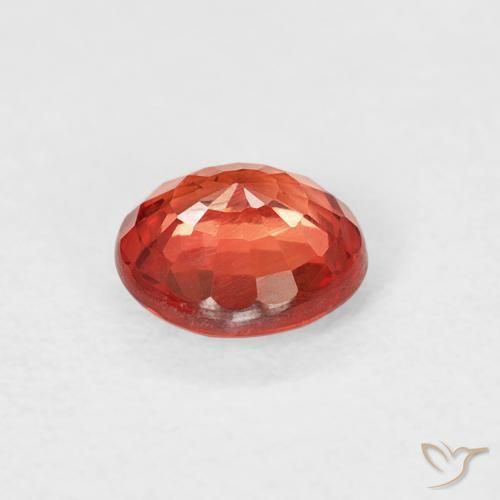 Zaffiro Rosso brillante naturale da 0.61 ct, Rotondo, VS