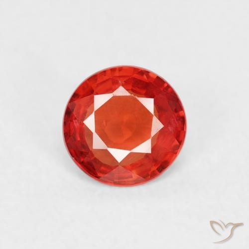 0.52ct Naturale Rosso brillante Zaffiro, Rotondo, VS