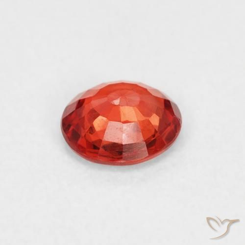 Zaffiro Rosso brillante naturale da 0.52 ct, Rotondo, VS