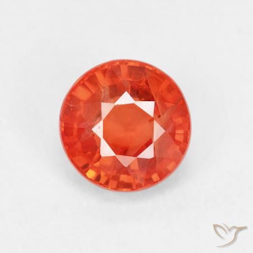 0.98ct Naturale Rosso medio Zaffiro, Rotondo, VS