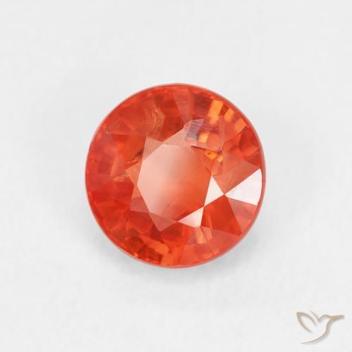 Zaffiro Rosso medio naturale da 0.98 ct, Rotondo, VS