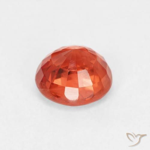 Zaffiro Rosso medio naturale da 0.98 ct, Rotondo, VS