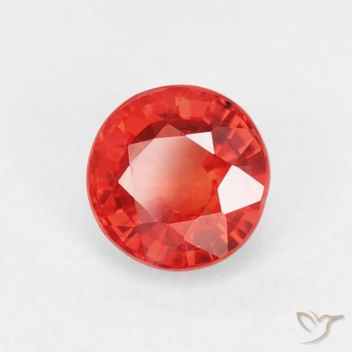 Zaffiro Rosso medio naturale da 0.95 ct, Rotondo, VS