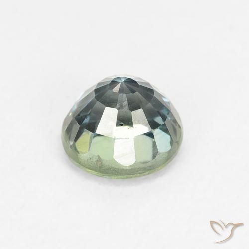 Zaffiro Celeste chiaro naturale da 0.85 ct, Rotondo, VS