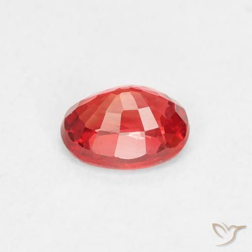 Zaffiro Rosso medio naturale da 0.41 ct, Ovale, VVS