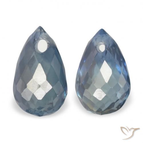1.46ctw Naturale Verdazzurro Zaffiro, Taglio briolette, VS