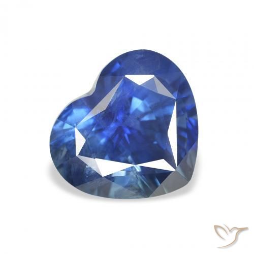 3.33ct Naturale Blu navy Zaffiro, Cuore, VS