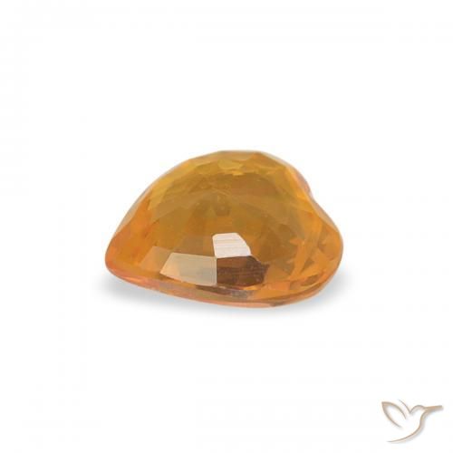 Zaffiro Oro naturale da 0.37 ct, Cuore, VVS