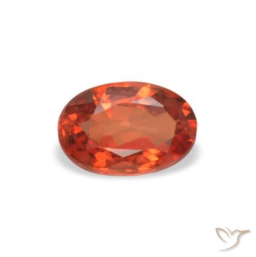 0.56ct Naturale Rosso brillante Zaffiro, Ovale, VVS-VS