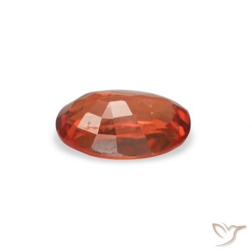 Zaffiro Rosso brillante naturale da 0.56 ct, Ovale, VVS-VS