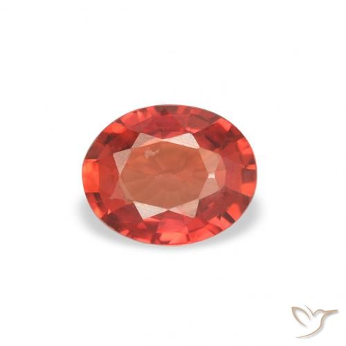 0.33ct Naturale Rosso intenso Zaffiro, Ovale, VVS