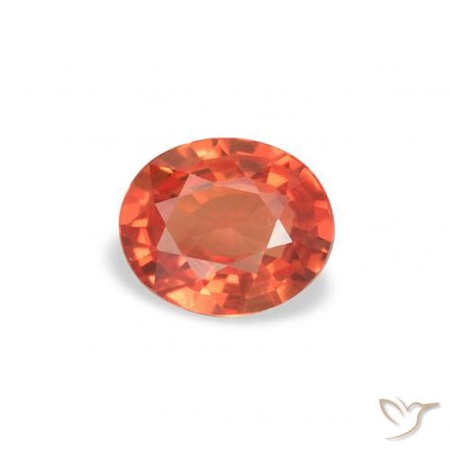 0.33ct Naturale Rosso cremisi brillante Zaffiro, Ovale, VVS