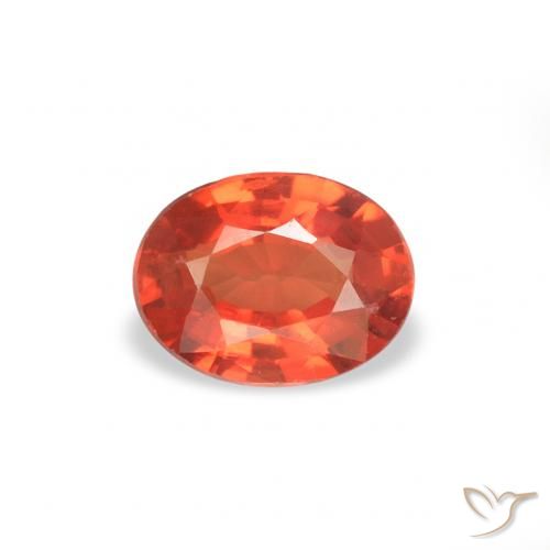 0.37ct Naturale Rosso cremisi brillante Zaffiro, Ovale, VS