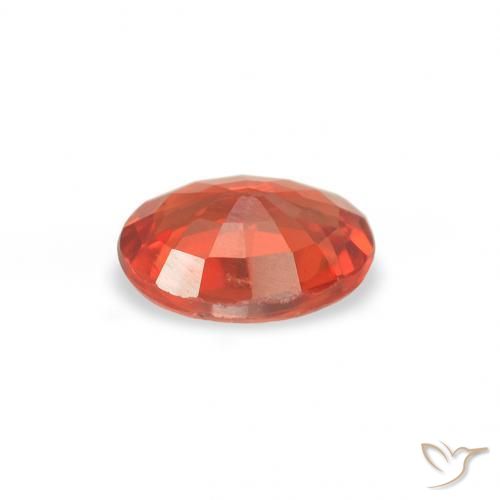 Zaffiro Rosso cremisi brillante naturale da 0.37 ct, Ovale, VS