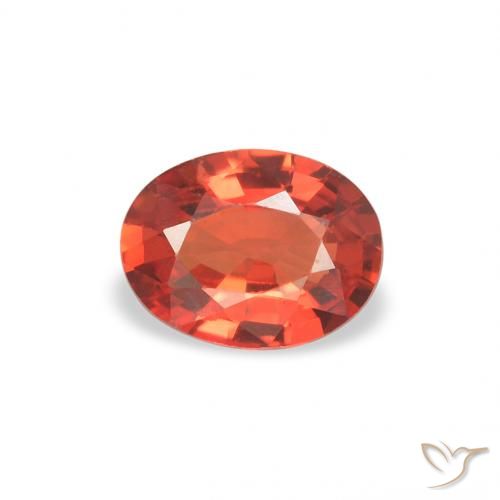 0.36ct Naturale Rosso intenso Zaffiro, Ovale, VS