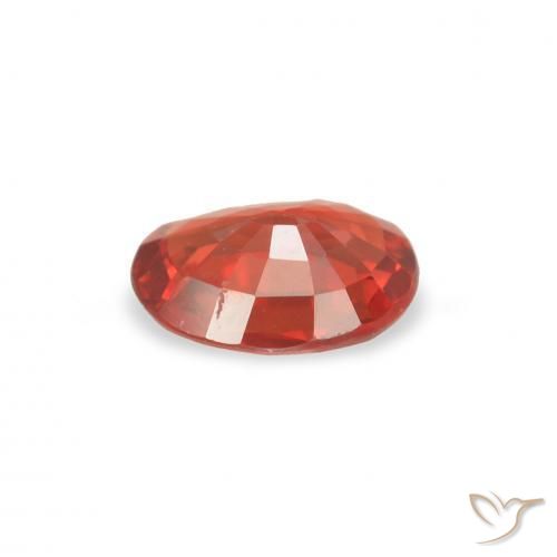 Zaffiro Rosso intenso naturale da 0.36 ct, Ovale, VS