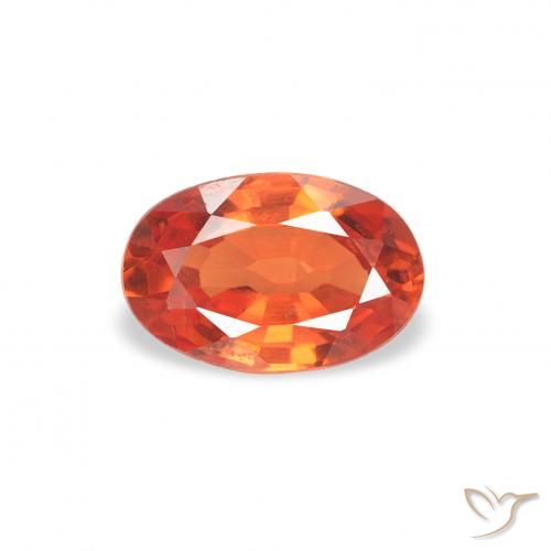 0.61ct Naturale Rosso cremisi brillante Zaffiro, Ovale, VS