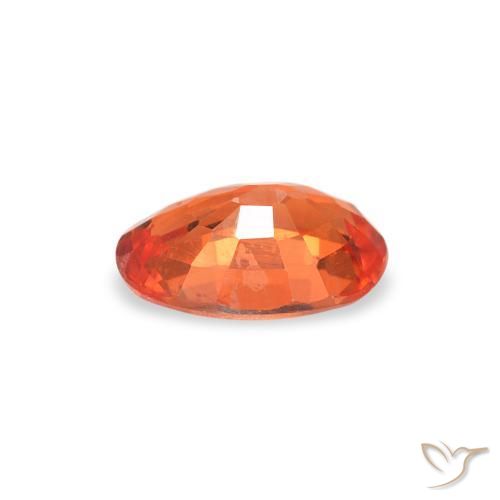 Zaffiro Rosso cremisi brillante naturale da 0.61 ct, Ovale, VS