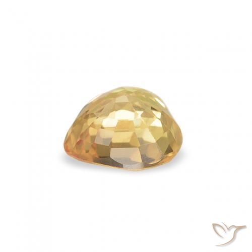 Zaffiro Oro naturale da 0.43 ct, Cuore, VVS