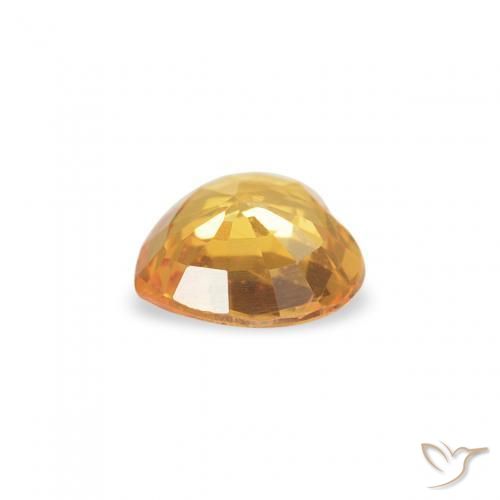 Zaffiro Medium Dark-Golden naturale da 0.35 ct, Cuore, VVS