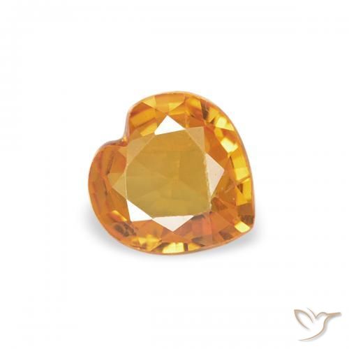 Zaffiro Oro naturale da 0.32 ct, Cuore, VVS-VS