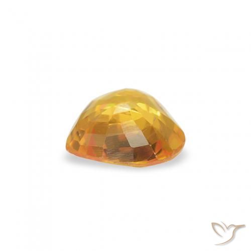 Zaffiro Dorato naturale da 0.40 ct, Cuore, VS