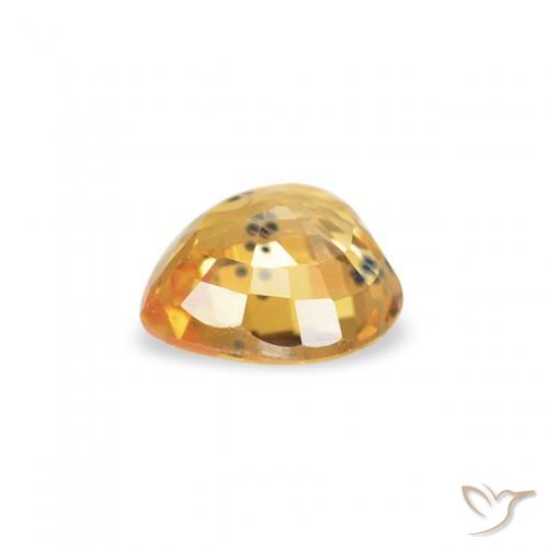 Zaffiro Medium Dark-Golden naturale da 0.47 ct, Cuore, VS