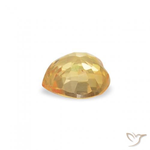 Zaffiro Oro brillante naturale da 0.35 ct, Cuore, VS