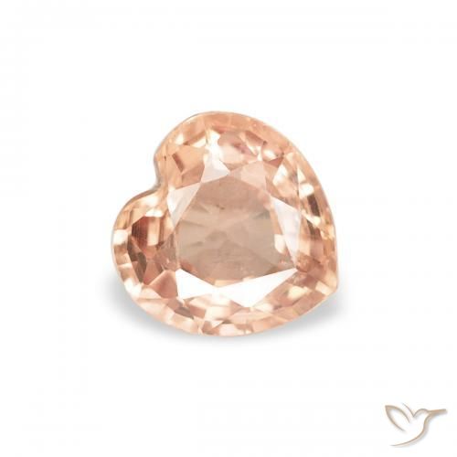 0.38ct Naturale sidro d'arancia Zaffiro, Cuore, VS