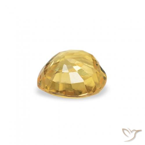 Zaffiro Oro medio naturale da 0.44 ct, Cuore, VS