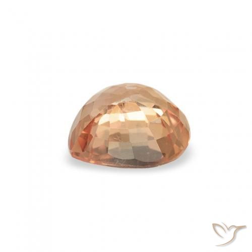 Zaffiro Arancio Medio naturale da 0.47 ct, Cuore, VS
