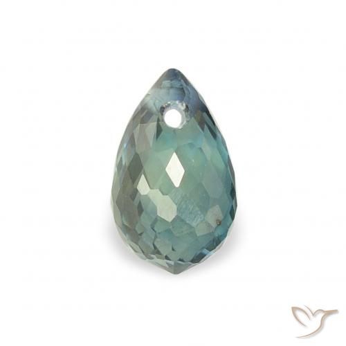 0.47ct Naturale Teal-blu Zaffiro, Taglio briolette, VS