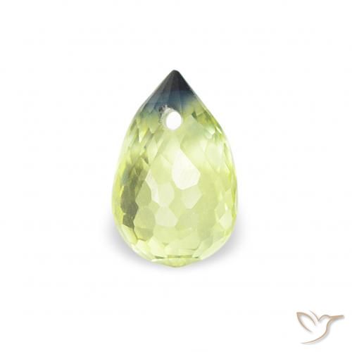 0.41ct Naturale Giallo chiaro Zaffiro, Taglio briolette, VS