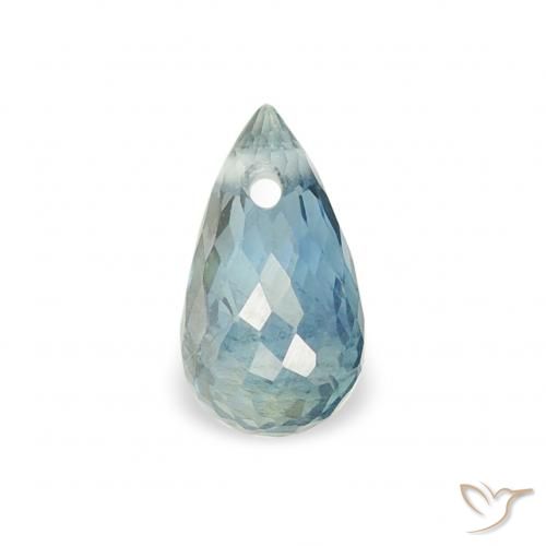 0.42ct Naturale Teal-blu Zaffiro, Taglio briolette, VS