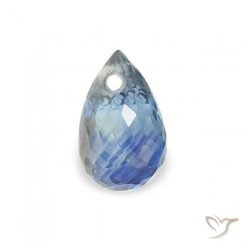 0.62ct Naturale Teal-blu Zaffiro, Taglio briolette, VS