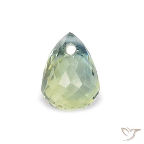 0.73ct Naturale Teal-blu Zaffiro, Taglio briolette, VS