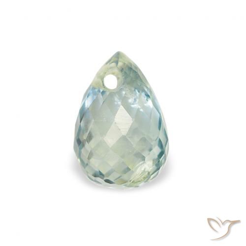 0.78ct Naturale Teal-blu Zaffiro, Taglio briolette, VS