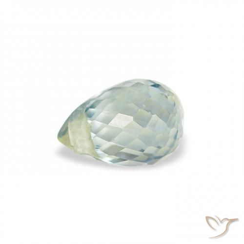 Zaffiro Teal-blu naturale da 0.78 ct, Taglio briolette, VS