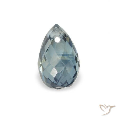 0.56ct Naturale Teal-blu Zaffiro, Taglio briolette, VS